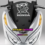 HONDA VISOR STICKER PCX LOGO 36 TRANSPARENT CUTTING STICKER