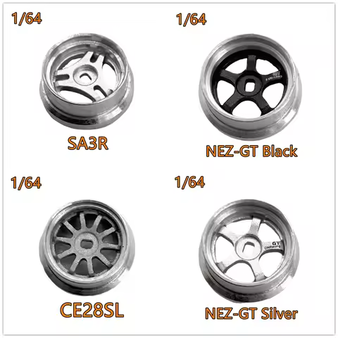 DMRACING NEW NEZ 1/64 Metal SA3R/CE28SL/GT Wheels (2PCS)