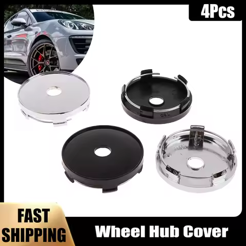 4Pcs/Set Black Plastic Car Wheel Center Covers Hubcaps Vehicle Wheel Rim Center Hub Cover Auto Repla