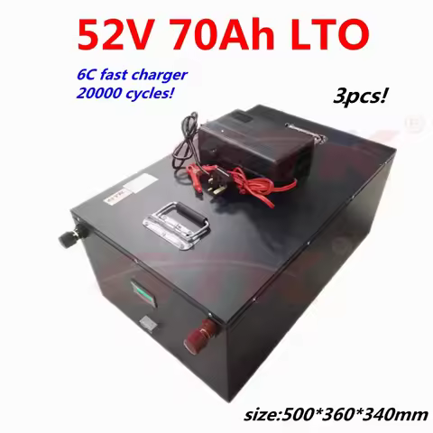 GTK 52V 70Ah LTO Lithium Titanate Battery BMS for 52v 48v solar system / Military Comms Backup/ Offs