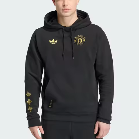 Adidas genuine Manchester United China knot series men's fashionable sports hoodie JM5565