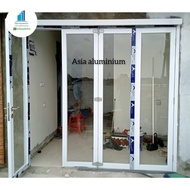 pintu lipat aluminium 4 daun (Alexindo) 