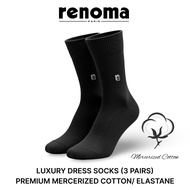 Renoma Dress Socks, 3 pairs Pack, 85% Mercercized Cotton/ 15% Elastane