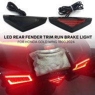 2024 New Motorcycle Accessories Chrome Rear Fender Lower Trim LED LIGHT For Honda Goldwing Gold Wing