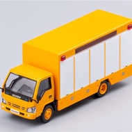 GCD 1: 64 Single Drainage Tank Fire Truck Yellow Alloy Model Car