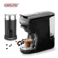 【A COOL055】กราวน์ Fit Cafelffe 3 IN 1เครื่องกาแฟแบบแคปซูล19Bar เครื่องทำอัตโนมัติฟิตเนสเปรสโซ่ดอลซ์กัสโตผงดิน