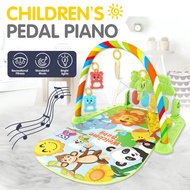 Baby Play Mat With Lights Music Piano Keyboard & Hanging Toy Gym Crawling Gamepad Baby Toys