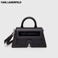 KARL LAGERFELD - IKON K SMALL LEATHER CROSSBODY BAG 235W3043 กระเป๋าสะพายข้าง