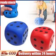 6cm Soft Sponge Dice Sponge Dice Elastic Dice Toys Game Playing Dice, Multi-Color