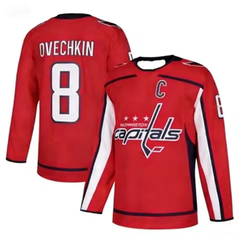 2026 TRENDY MEN'S JERSEY CAPITALS ALEXANDER OVECHKIN FANATICS RED HOME PLAYER JERSEY LONG SLEEVE BRE