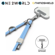 RhinoShield Braided Crossbody Phone Lanyard | Additional loop to hang Airpods and Keys (Lanyard Card Not Included)