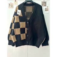 [Big size] Wool coat, 2hand synthetic wool cardigan