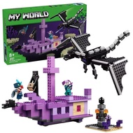 2025 Compatible with Minecraft 21264 Ending Dragon and Ending Ship Building Blocks Boy Toys