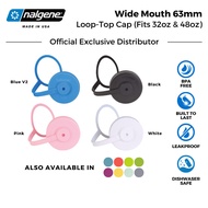 Nalgene Wide Mouth Water Bottle 63mm Loop-Top Cap (Fits 32oz & 48oz)