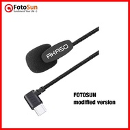 AKASO mic Brave 7 (TYPE-C PORT) BRAVE 6 PLUS / V50PRO external lavalier mic