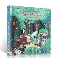 Usborne หนังสือ Peep Inside A Fairy Tale Snow White and The Seven Dwarfs 3D Flip Book Kids Story Boo