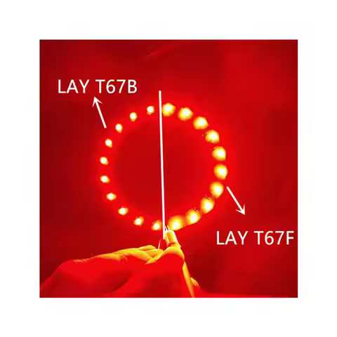 100PCS LAY T67F-AABB-1-1+AABA-45-1 3528 Bicolor AMBER RED + YELLOW Reverse Polarity LAYT67F Brighter