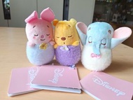 Disney 睡眠 公仔 景品 (Winnie the Pooh, Pignet, 小飛象)