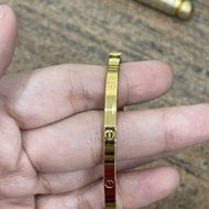Gelang bangle simple elegant emas asli kadar 875