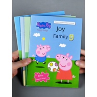 sticker cermin welcome board sticker cute Piggy Peppa Sticker Book 3 hingga 6 tahun kanak-kanak mena