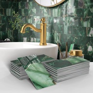 Wall Tiles Sticker 4"X 8" Peel and Stick Backsplash Wall Tiles Self-Adhesive Backsplash for KitchenB