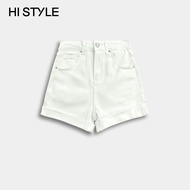 HI STYLE Women Short Jeans - White - FVG610339 / Seluar Jeans Pendek Wanita – Putih