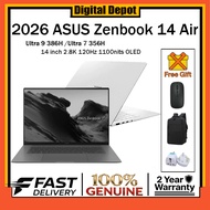 2026  ASUS Zenbook 14 Air  Ultra 9 386H 14 inch 2.8K 120Hz 1100nits OLED ASUS Zenbook S14 ASUS Thin 