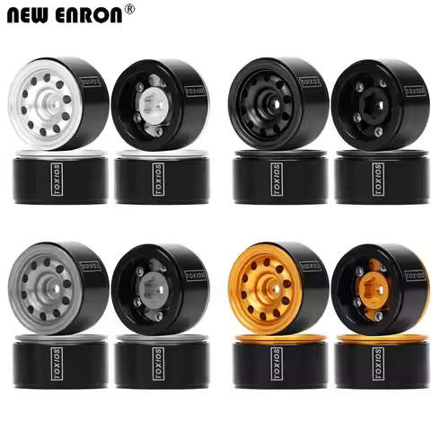 Alloy 1.0" Beadlock Wheel Rim for 1/24 RC Axial SCX24 C10 B-17 Betty AX90081 Gladiator FCX24 Team As