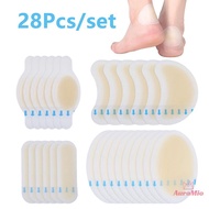 [AuraMio] 28pcs Blister Plasters Invisible Hydrocolloid Gel Blister Bandages Blister Cushion Pad For