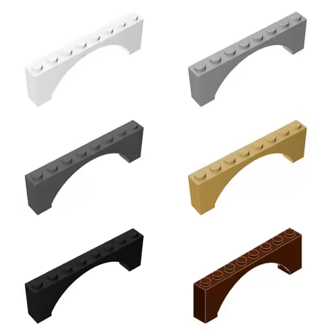 50g/16PCS 16577 MOC DIY Bricks Arch 1 x 8 x 2 Compatible With Children's Assemble Blocks Educational
