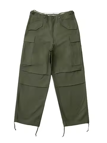 Red Tornado M-51 Field Trousers Rugged Military Style Wide Leg Men's Cargo Pants Sateen Olive Green