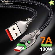 GORROS Type C Fast Charger Cable, Braided 100W USB Type A To Type C Cable, Durable 7A Snakehead 2M/ 