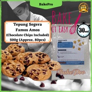 Bakepro 500g Famous Amos Cookies Premix Flour Biskut kuih raya famos amous Instant cookie mix