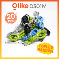 KABEL DATA ROBOT 1 TOPLES ISI 30 20 10 PCS Micro USB Robot RBM100 Isi 10pcs & 30pcs - Kabel Charger 