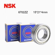 Japan NSK 6702ZZ High Speed Bearing 5/10PCS 15x21x4 mm ABEC-7 Thin Ball Bearings 6702Z Ball Bearing