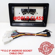 TOYOTA GT86 2011-2020 ANDROID 9" CASING (FREE PLUG & PLAY CABLE ONLY)