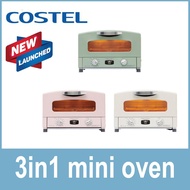 Costel CRT-1535SA Graphite 3in1 Retro Mini Oven Toaster Airfryer