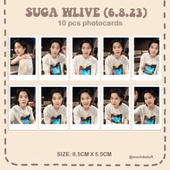 SUGA_BTS Wlive (6.8.23) FANMADE (Unofficial) photocard