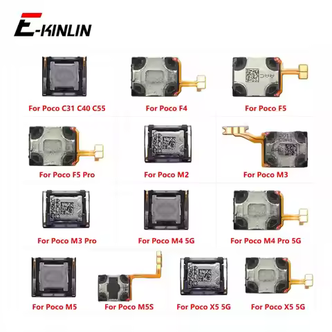 Top Ear Speaker Receiver Earpieces For Xiaomi Poco C31 C40 C55 F4 F5 M2 M3 M4 M5 M5S X5 Pro 5G 4G Re