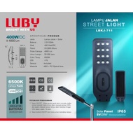 CAHAYA LUBY LBKJ-711 SOLAR STREET LIGHT 300W 400 WATT WHITE LIGHT 6500K STREET LIGHT SNI