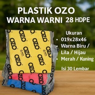 Ozo Warna Warni Kantong Kresek Plastik HDPE Ukuran 28