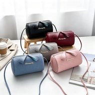 [Ready Stock] Cylinder bag Ladies Bow Cylinder Small Messenger bag