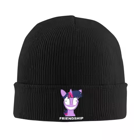 Twilight Sparkle Friendship Hat Autumn Winter Beanie Street Ponies friendship is magic Cap Unisex Ac