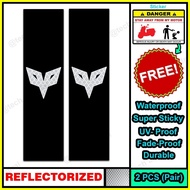 Alloy Top Box Sticker Waterproof Duhan (REFLECTORIZED)