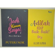 KOMBO Remaja: Novel JADI KAWAN SAYA @ Puteri Nor &amp; ADILAH HIDUP BAIK-BAIK @ Aizam Aiman