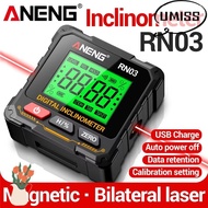 UMISTYDREAM9IQ0 Digital Inclinometer, Magnetic Multifunctional Laser Inclinometer, 360-degree Measur