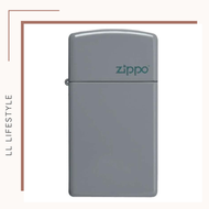 Zippo - 49527ZL 淺灰色商標 窄版防風打火機 | ZIPPO 指定授權經銷商 |美國製造 | 收藏