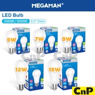 MEGAMAN หลอดไฟ LED Bulb 5W 7W 9W 12W 15W เมก้าแมน รุ่น YTA60
