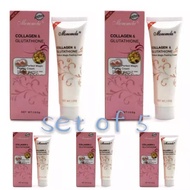 Better Choice  (SET OF 5) Nature Beauty Collagen and Glutathione Peeling Cream 100g Collagen &amp; Glutathione perfect magic peeling cream