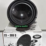 SUBWOOFER 12" EMBASSY ES-309D DOUBLE EMBASSY 309D TENAGA BADAK -PUSYNONE